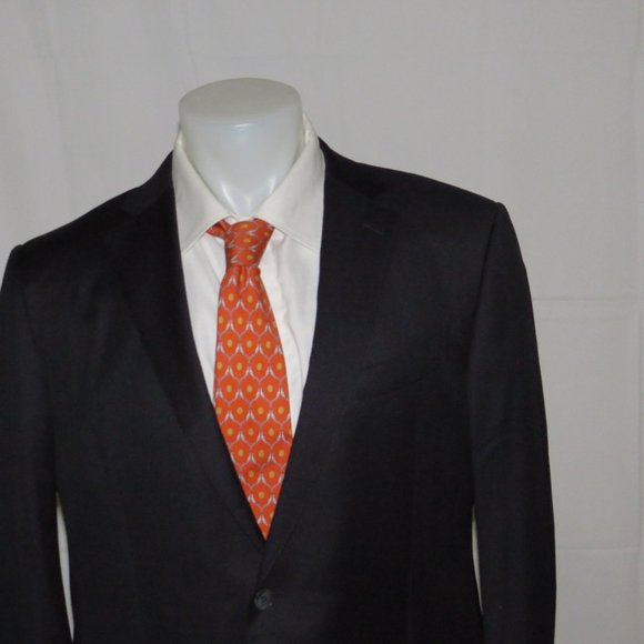 Ermenegildo Zegna Micronsphere Solid Navy Recent Two Button Sport Coat 48R - Picture 3 of 11